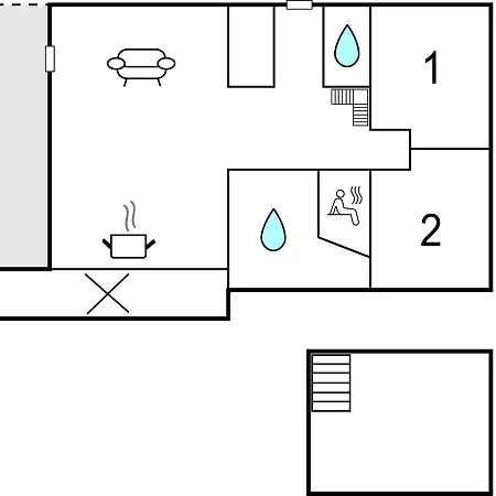 2 Bedroom Cozy In