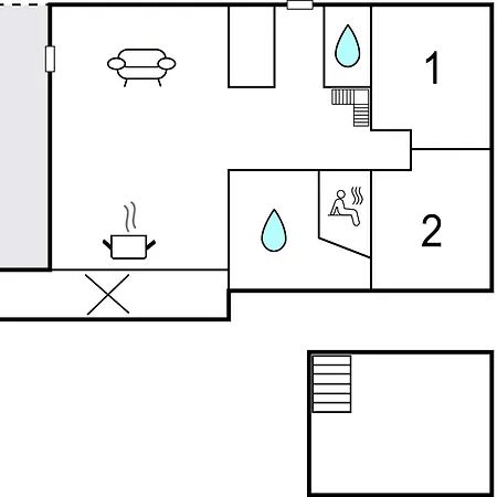 Hébergement de vacances 2 Bedroom Cozy In *